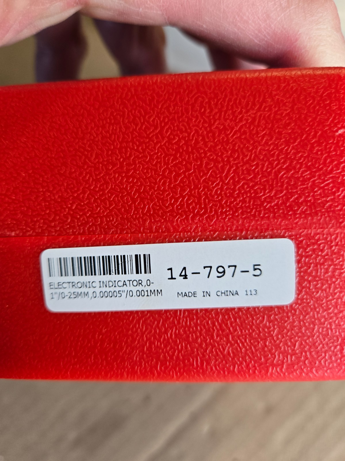 SPI 14-797-5 DIGITAL DIAL INDICATOR 1” max travel Resolution .00005”
