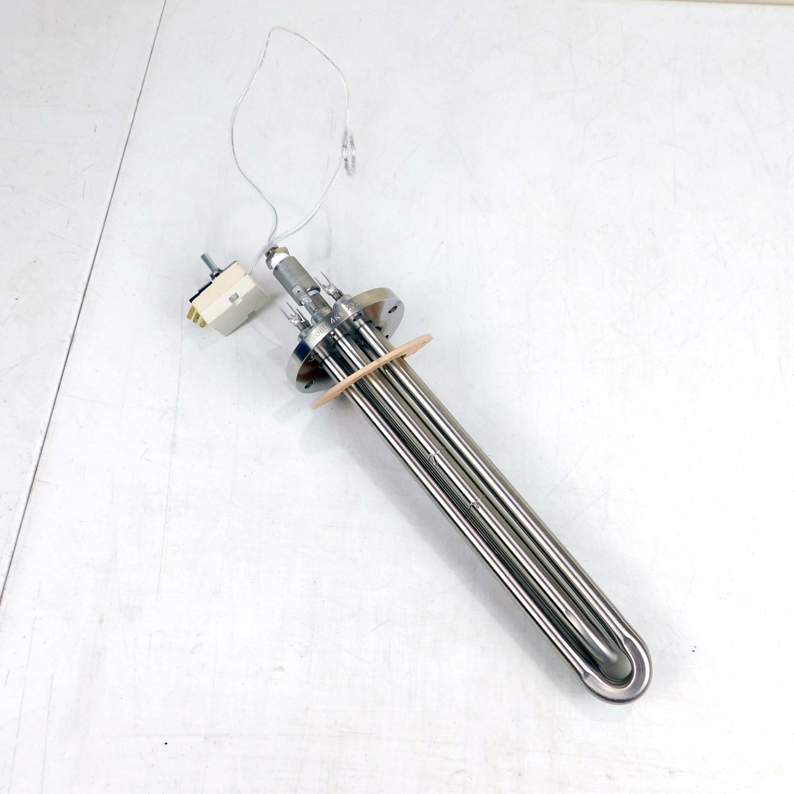 Flanged Industrial Immersion Heater 200V 4kW Capillary Thermostat Bench Tested