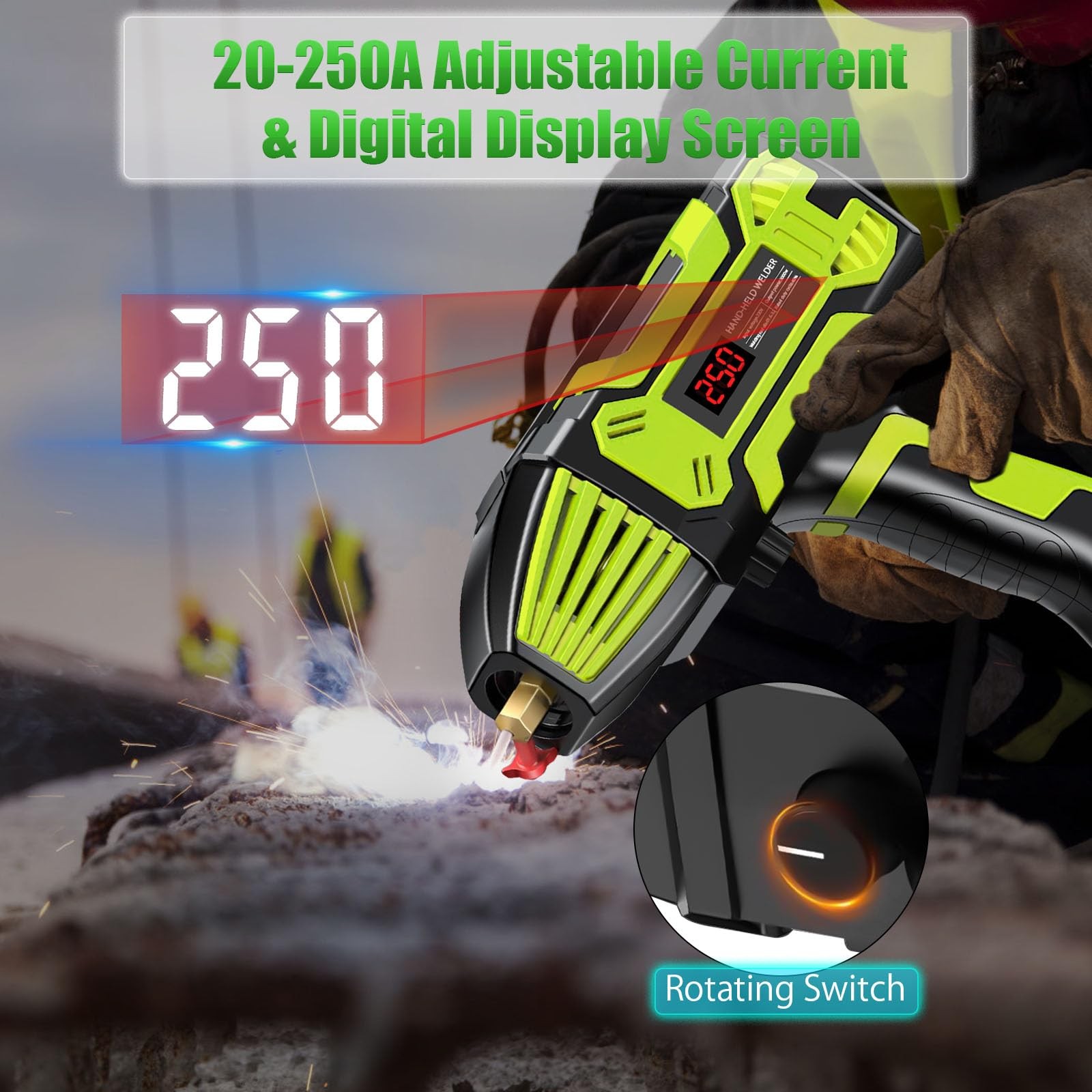 Saker Portable Electric Welding Machine,110V Portable Welder Handheld with IG