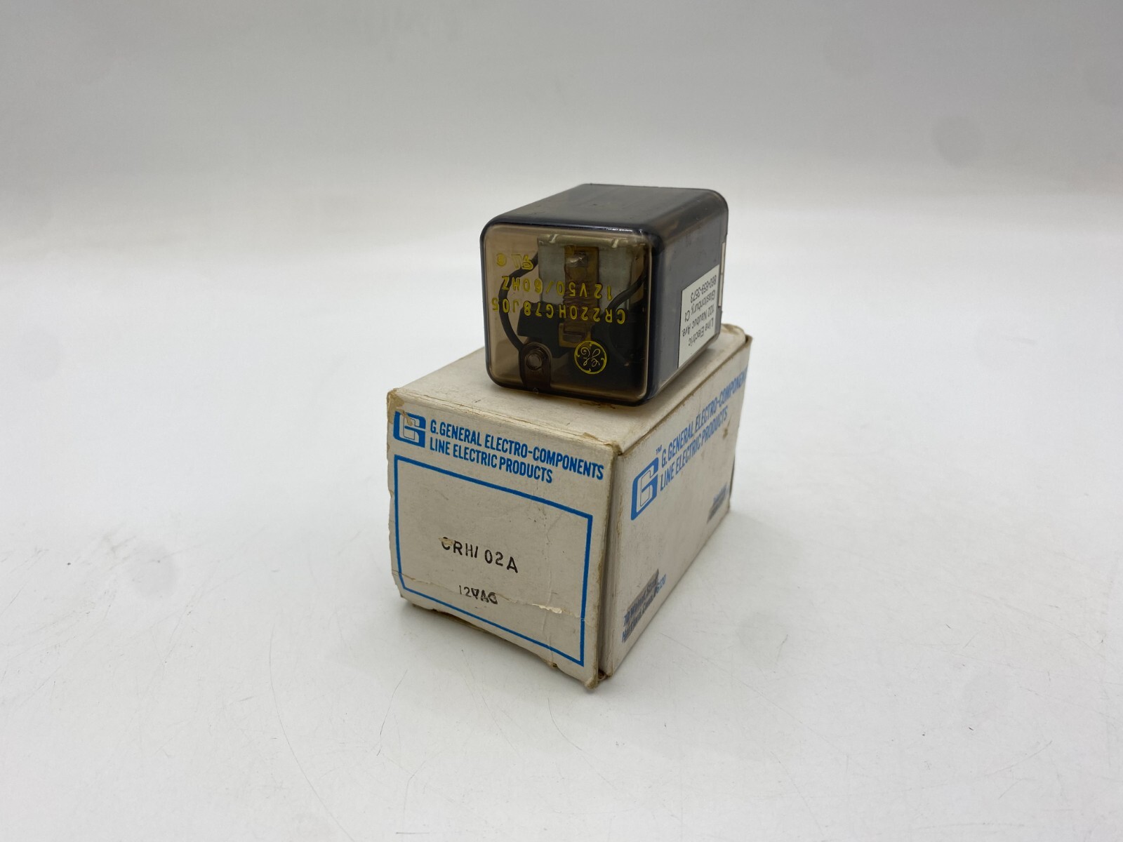 General Electric CR220HG78J05 Relay 12-Volt AC Coil 120/240 Volt 50/60Hz 8-Pins