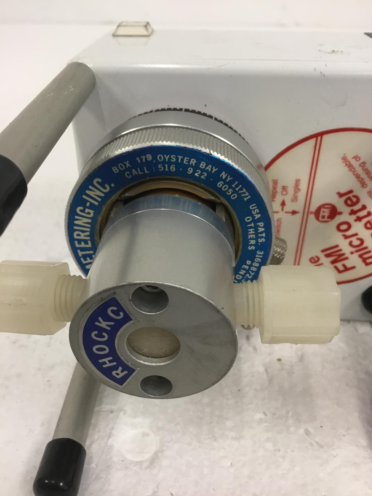 Fluid Metering FMI Micro II-Petter Low Flow Meter Pump 110V, 60Hz, WORKING