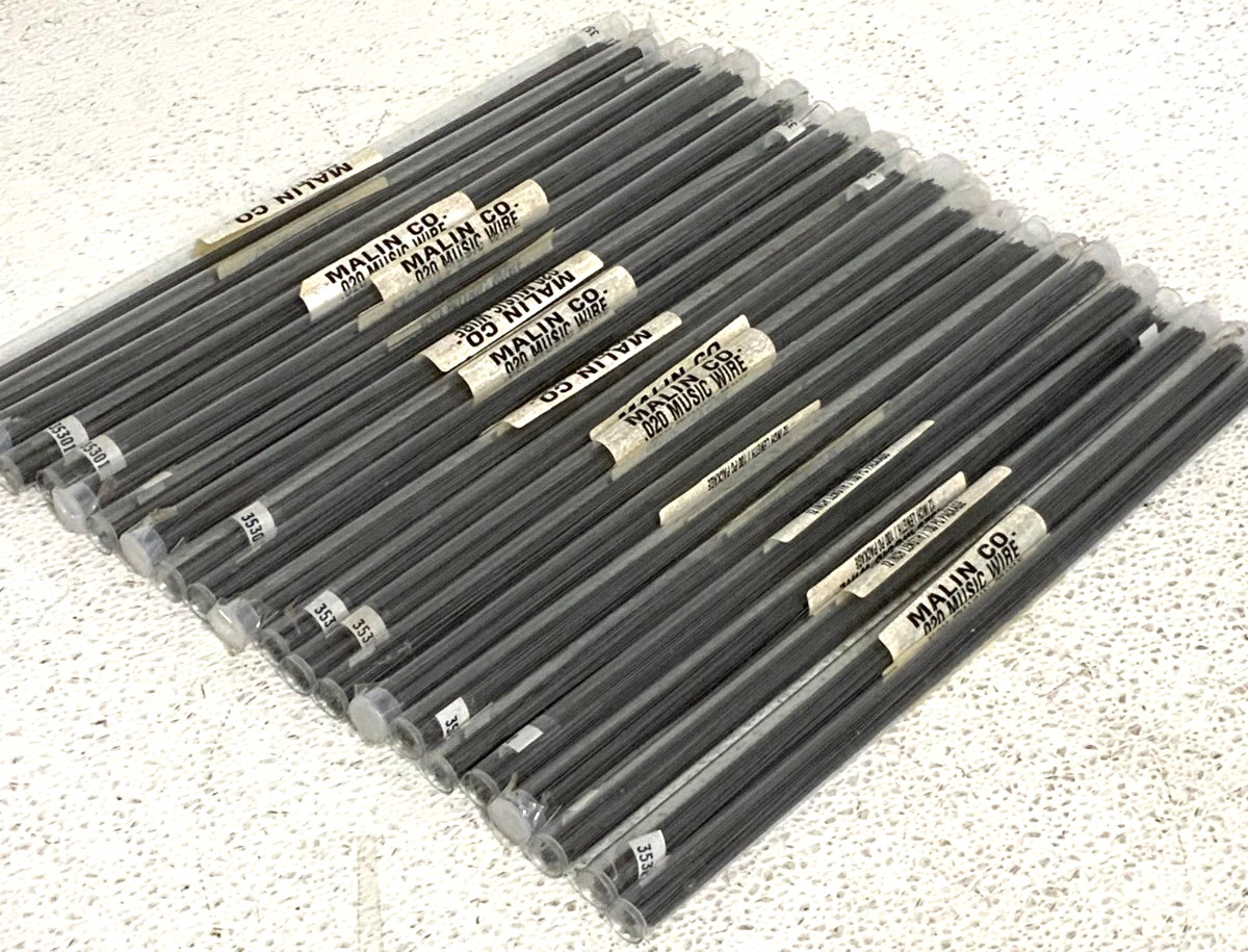 New Lot of 5 Malin Music Wire 0.02 12″ Inch Lenght