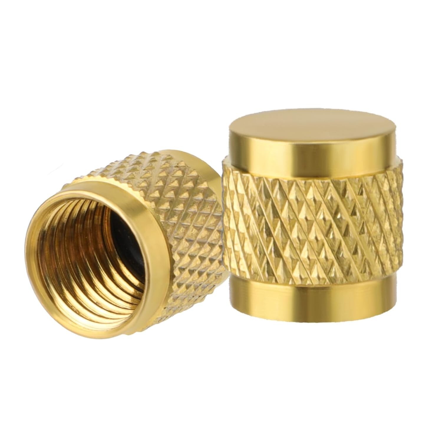 50 Pcs 1/4Inch Brass Flare Solid Brass Caps with O Seal 7/16-20UNF Thread NEW US