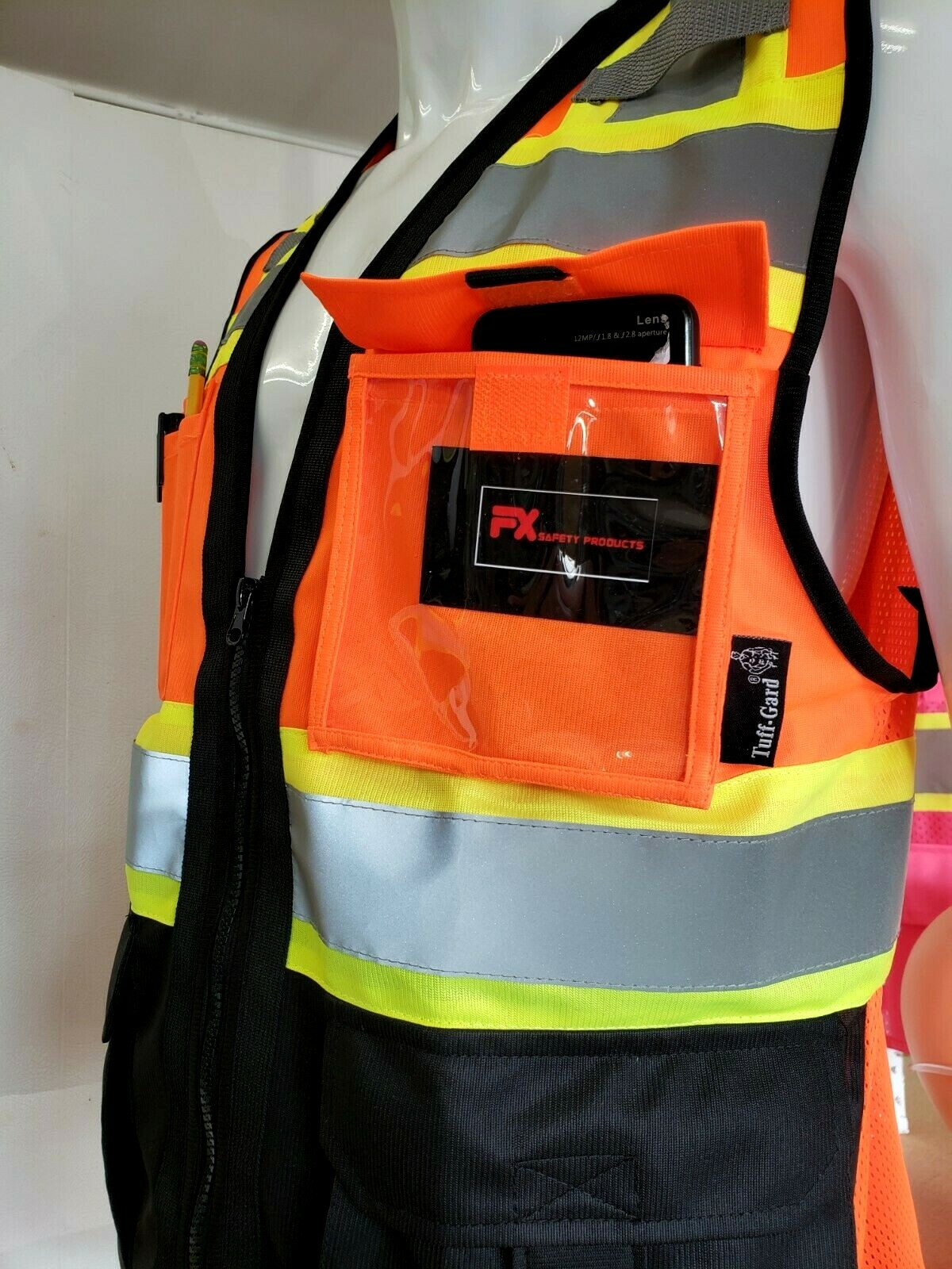Surveyor Two Tone Safety Vest ANSI/ ISEA 107-2015 Approved (Small to 5XL)