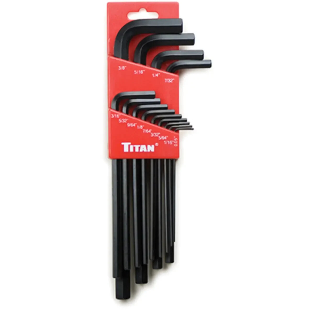 Titan 12718 13-PC SAE LONG ARM HEX KEY SET