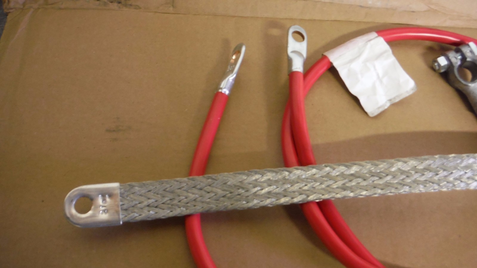 FARMALL M, MV, EARLY SUPER M BATTERY CABLE SET. 3 CABLES. #2 GAUGE SEE DETAILS