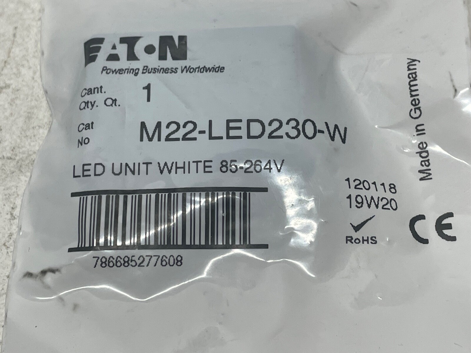 Eaton M22-LED230-W LED Unit White 85-264V New in Factory Bag