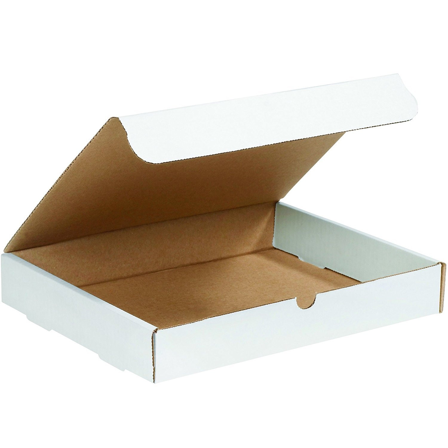White Literature Corrugated Cardboard Mailing Boxes, Pack of 50, Crush-Proof, fo