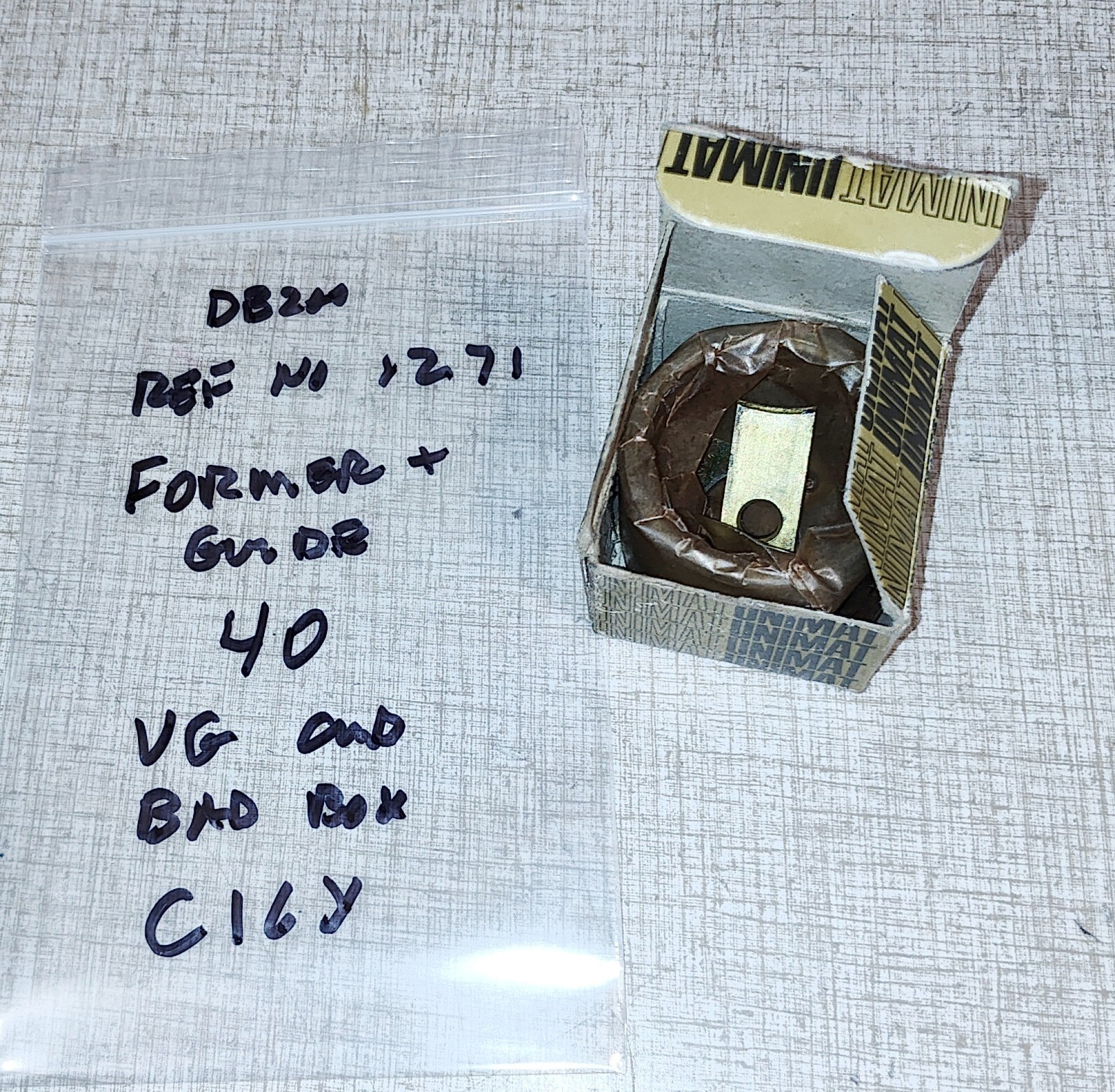 Emco Unimat DB200 SL1000 Lathe Thread Pattern & Follower #40 Ref No 1271 E16Y