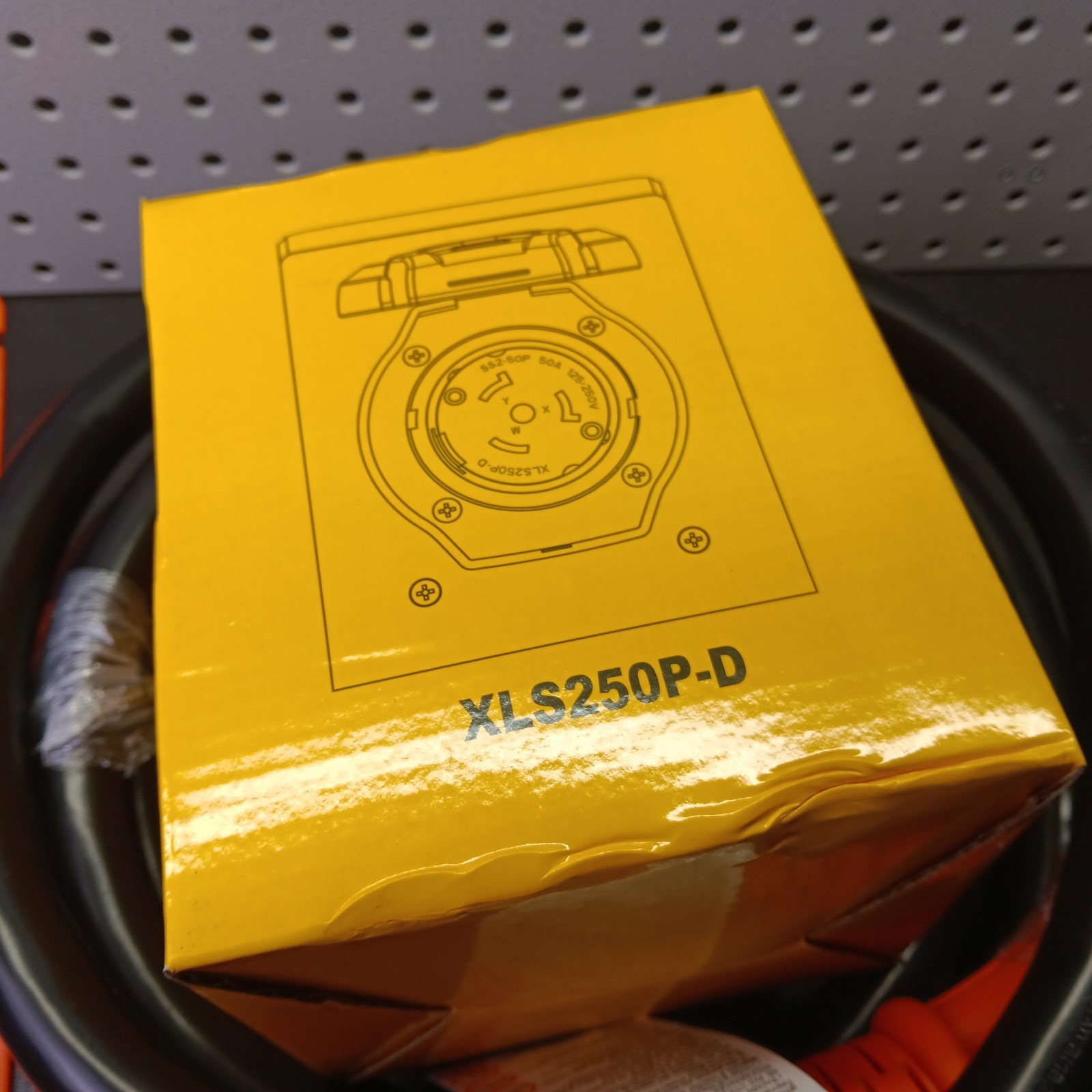50 Amp Generator Cord and Power Inlet Box 15 Feet RV Extension Cord (bn)
