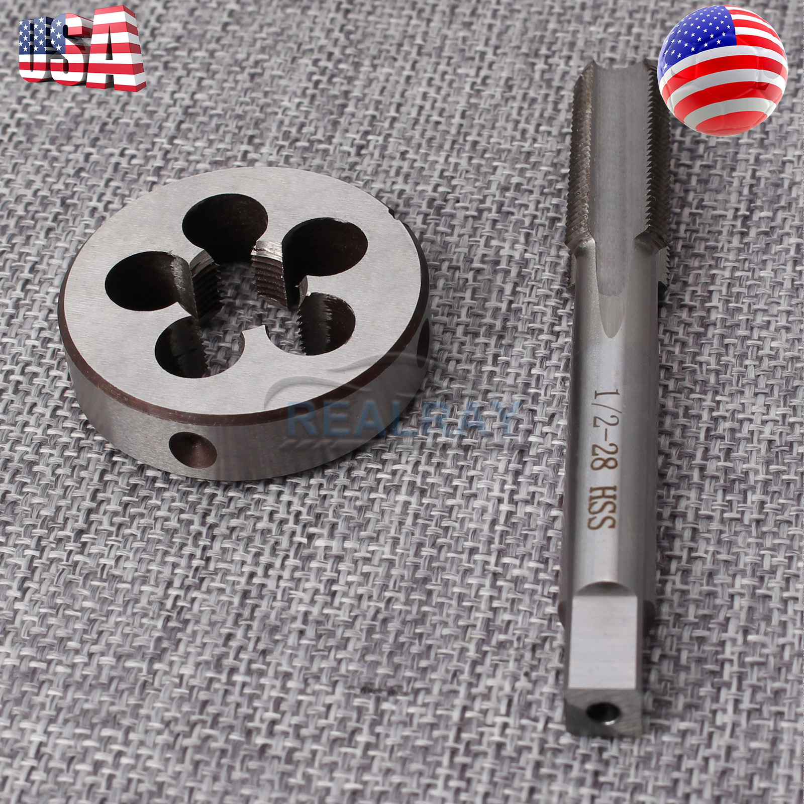 1/2-28 UNEF HSS Right Hand Thread Tap & Die Set 1/2″-28 TPI (1/2×28) 22LR 223 RH