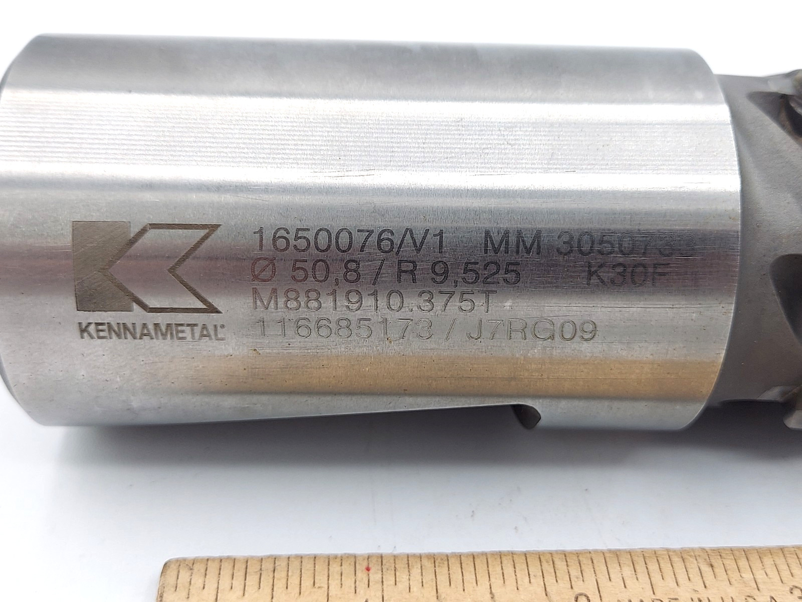 Kennametal M881910.375T 2″ Shank 9″ LOC 3/8″ Rad 6-Flute Carbide End Mill BOEING