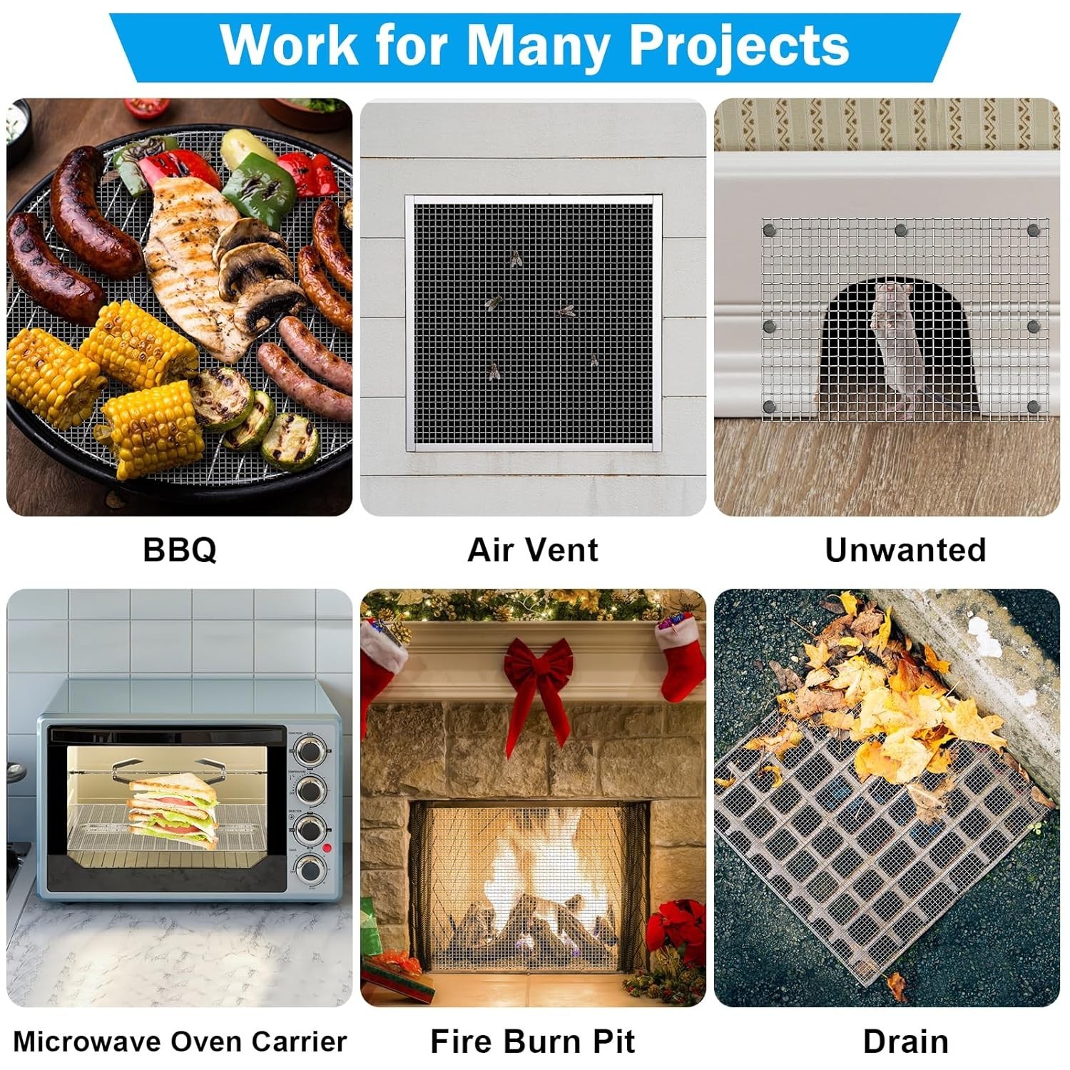 Versatile 14.6″ x 11.4″ Woven Stainless Steel Mesh for Home & Garden Projects