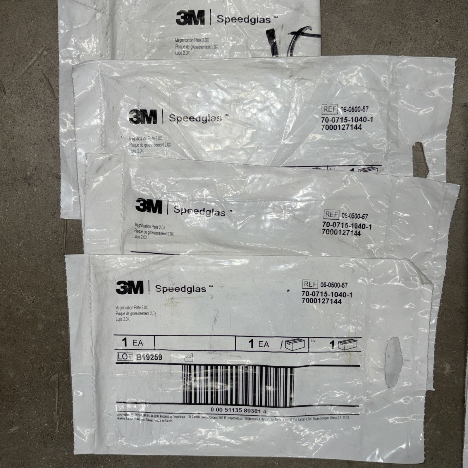 3M Speedglas Magnification Plate 1.5x- 3.0x 06-0500-57 (Lot Of 14)