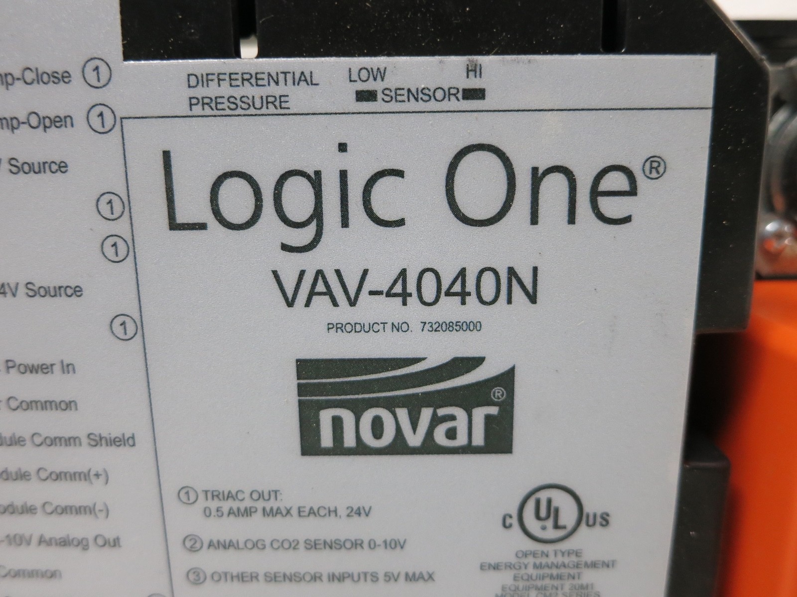 Novar VAV-4040N Variable Air Volume Controller Logic One LM24-M 732085000