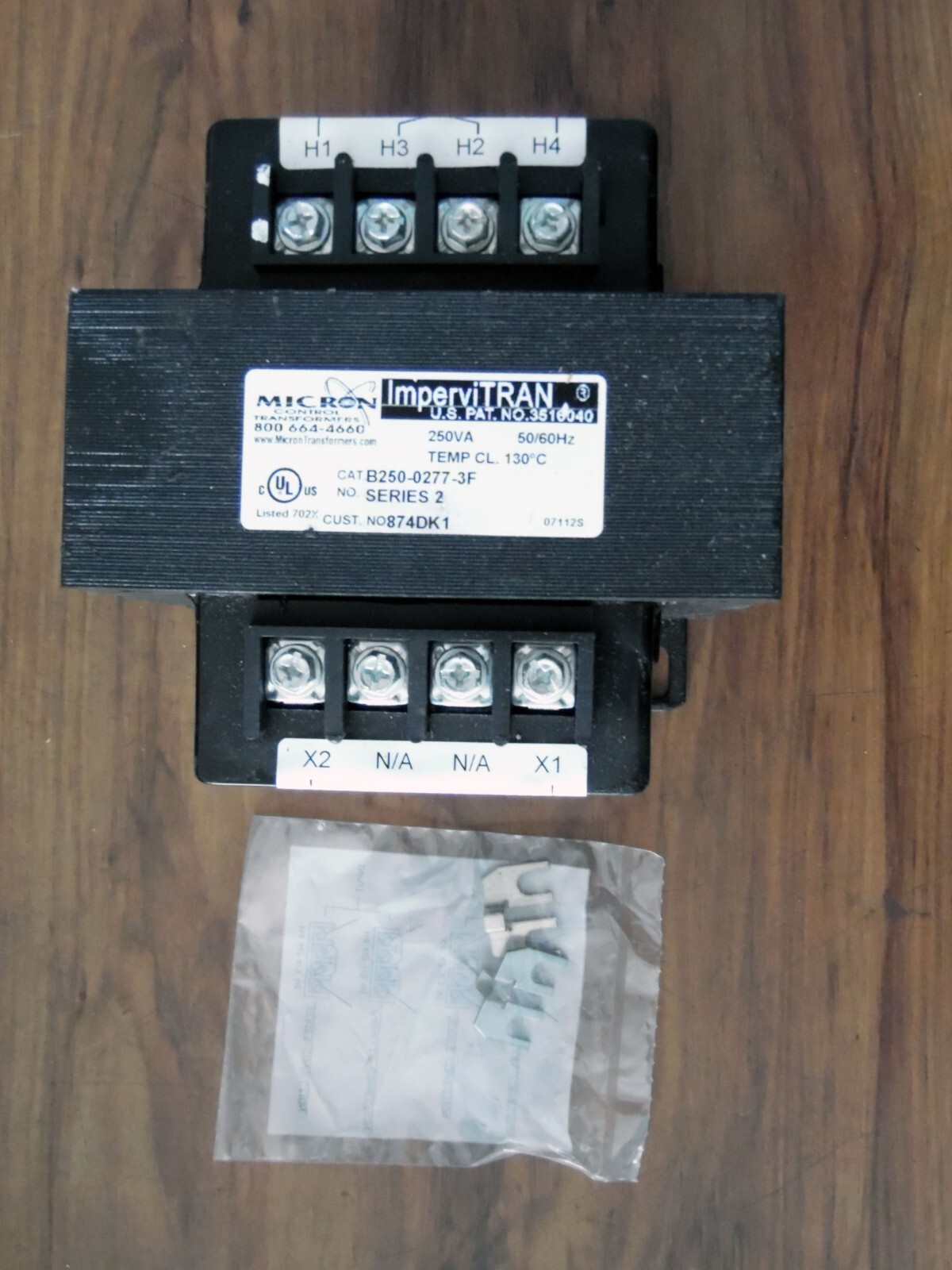 New MICRON ImperviTRAN B250-0277-3F Industrial Control Transformer 250VA