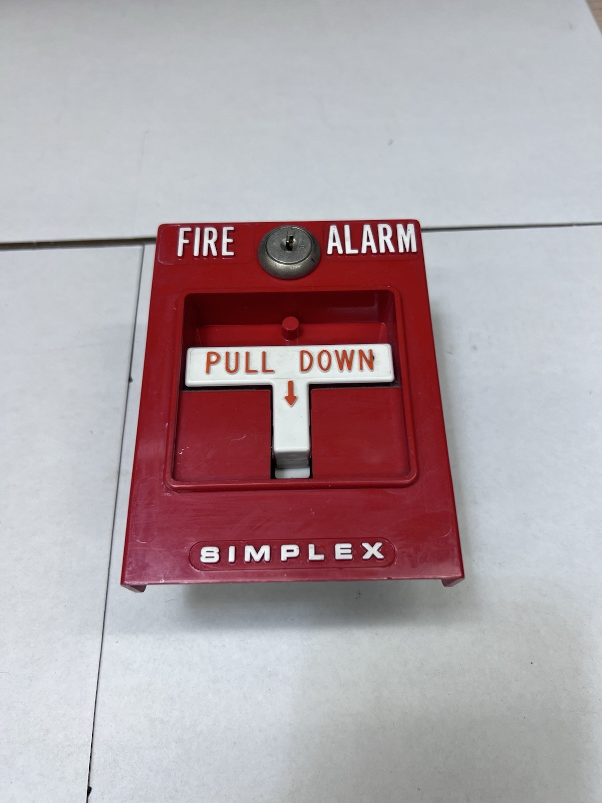 Simplex 2099-9754 Pull Down Fire Alarm Pull Station Fire Alarms. Many available.