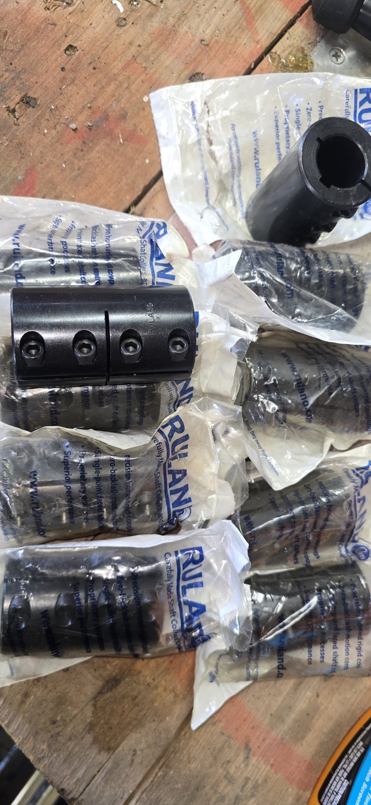 Ruland CLC-16-16-F One-Piece Rigid Coupling 1 x 1 Bore Lot of TEN (10) Keyed NEW
