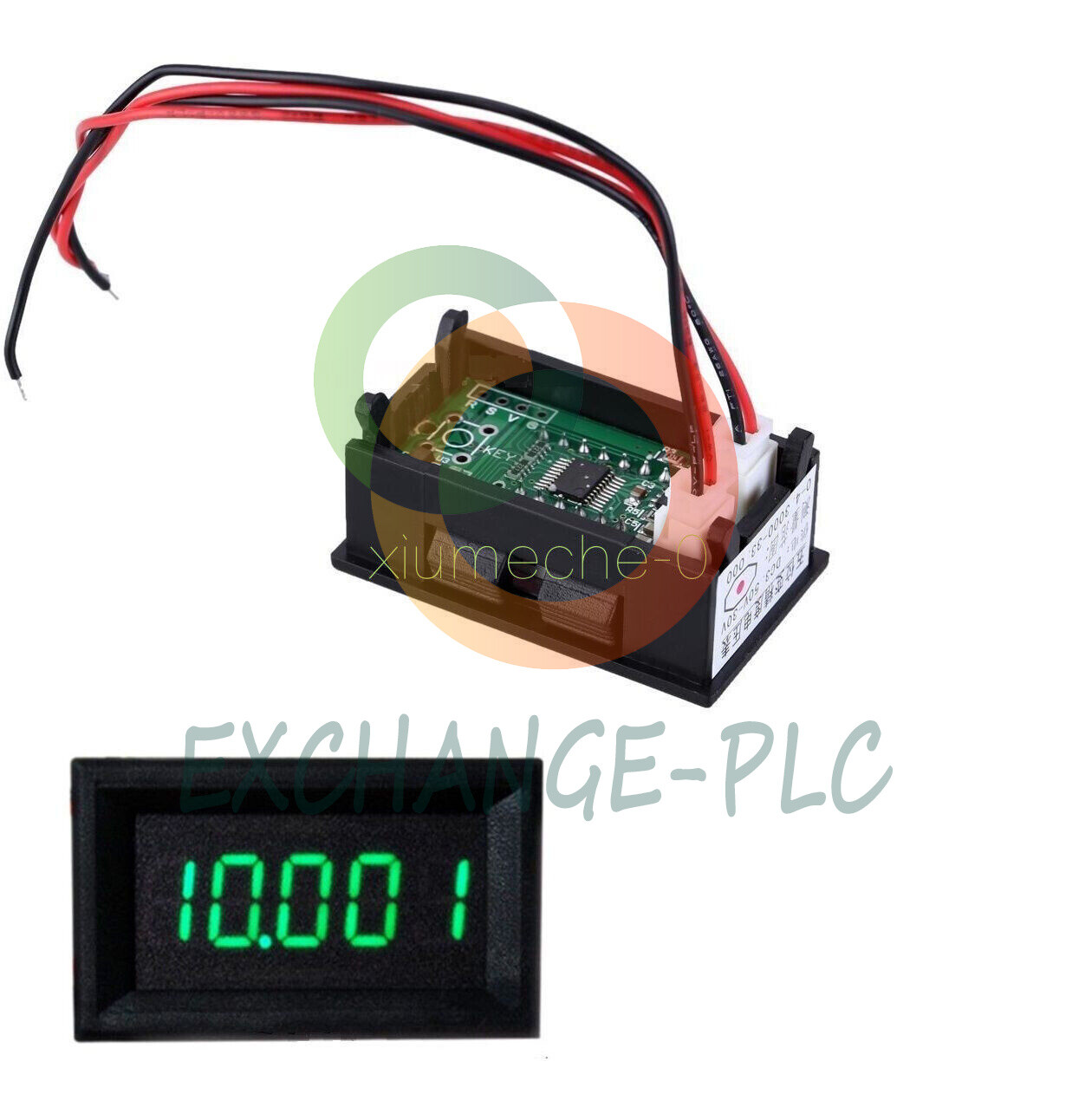 Green LED 5 Digit DC 0-4.3000-33.000V Digital Voltmeter Voltage Meter Car Panel