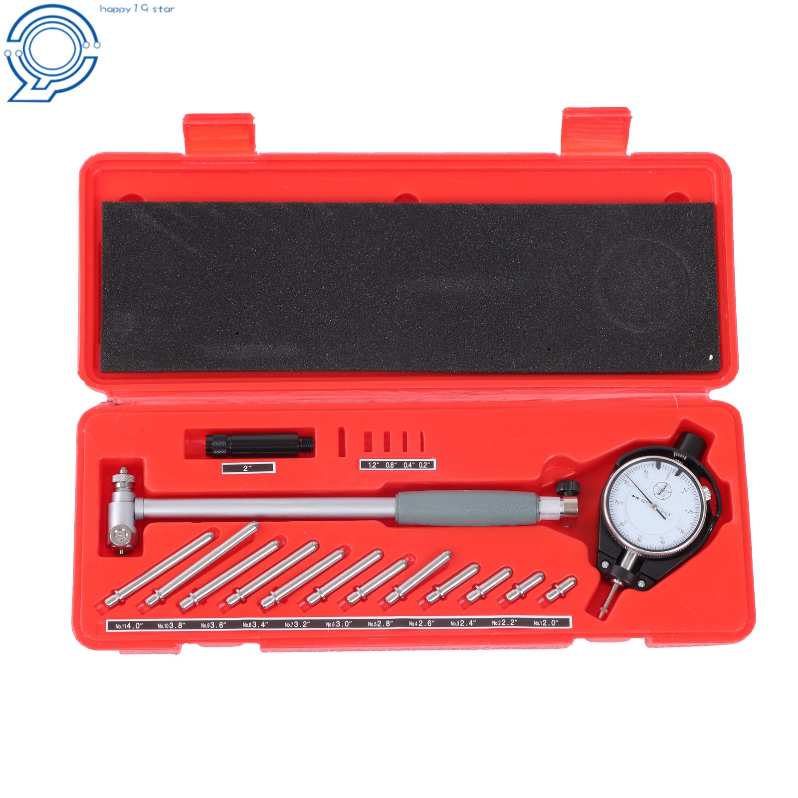 2-6″ Dial Bore Gage Gauge .0001″ Engine Cylinder Measuring Hole New