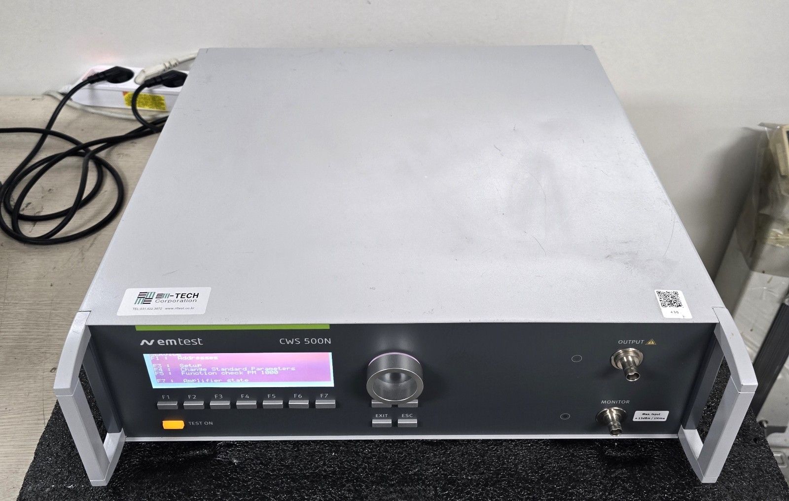 Used emtest CWS 500N1 – Continuous Wave Simulator