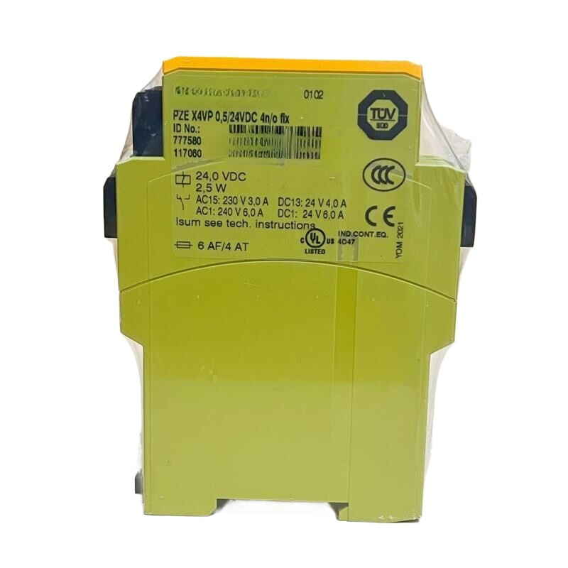 For Pilz PZE X4VP 0,5/24VDC 4n/o fix 777580 Safety Relay