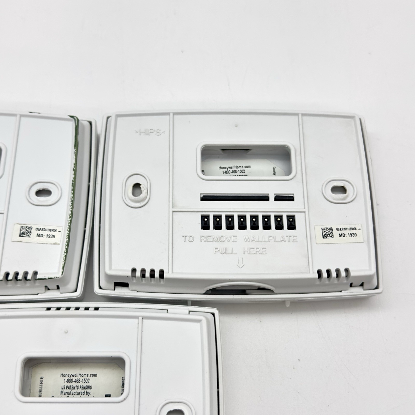 Lot of 3 Honeywell Thermostats RTH111B-1024 Non-Programmable CLEANED TESTED GUC
