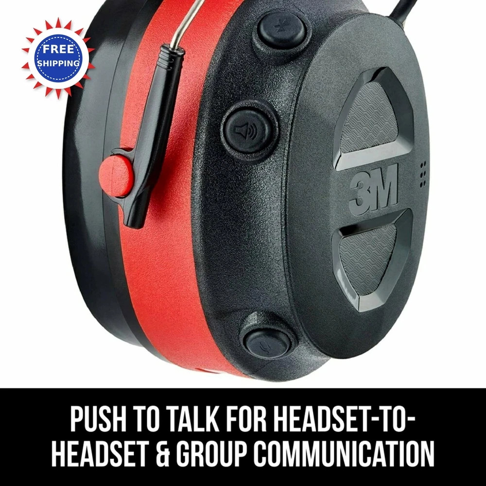 3M Pro Comms Electronic Hearing Protector Wireless Earmuffs Bluetooth Noise