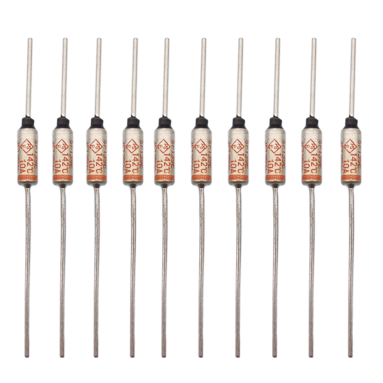 US Stock 10pcs Microtemp Sefuse Cutoffs Thermal Fuse SF139E 142°C 10A 250V New