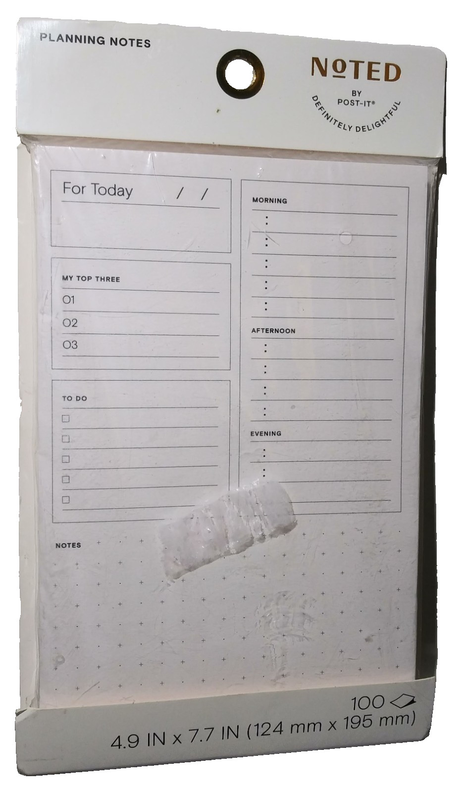 Post-it Planning Notes 100 Sheets, 4.9 in x 7.7 in (124 mm x 195.5 mm)
