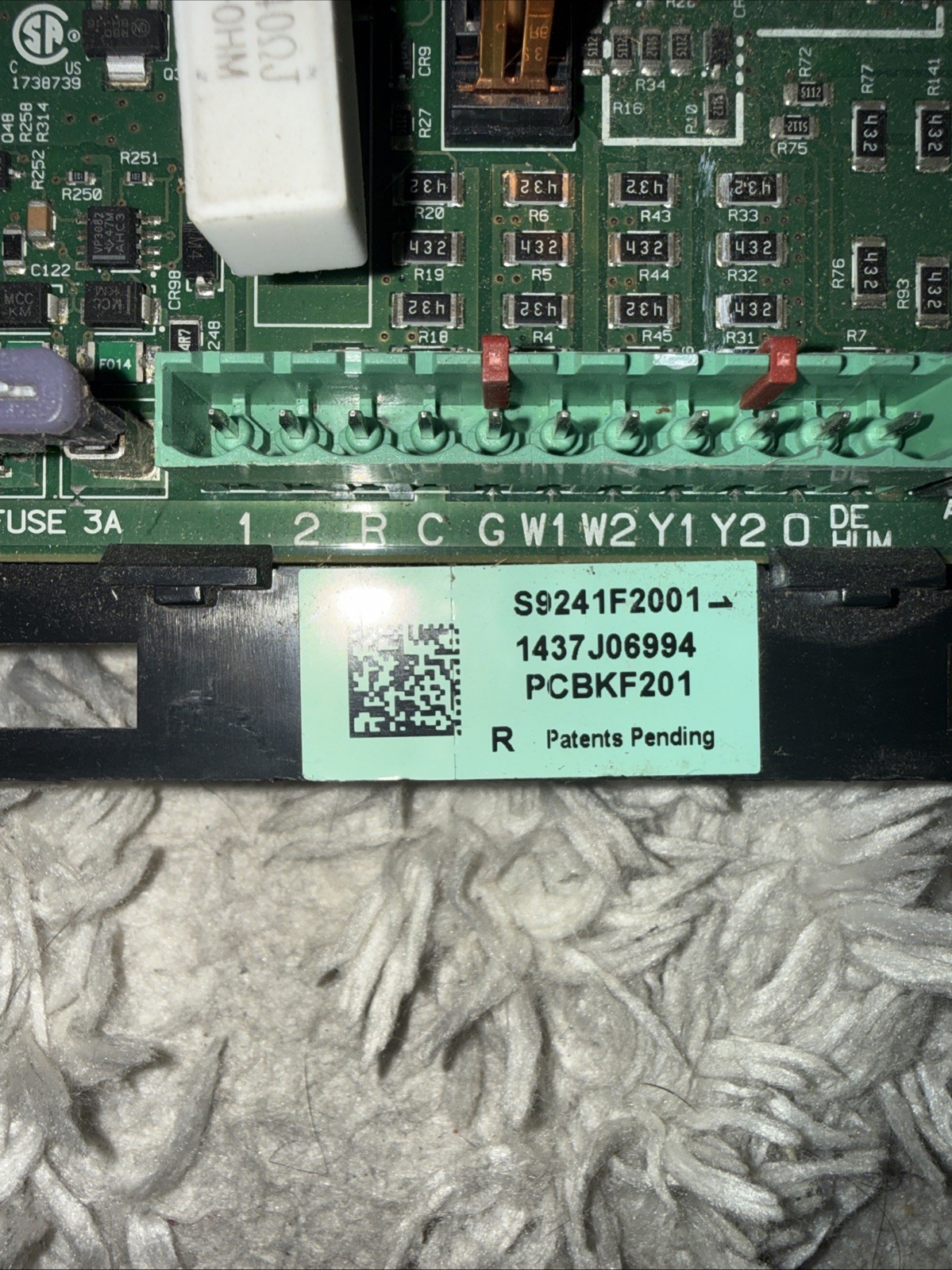 Goodman Amana Daikin PCBKF201 S9241F2001 Modulating Furnace Control Board Used