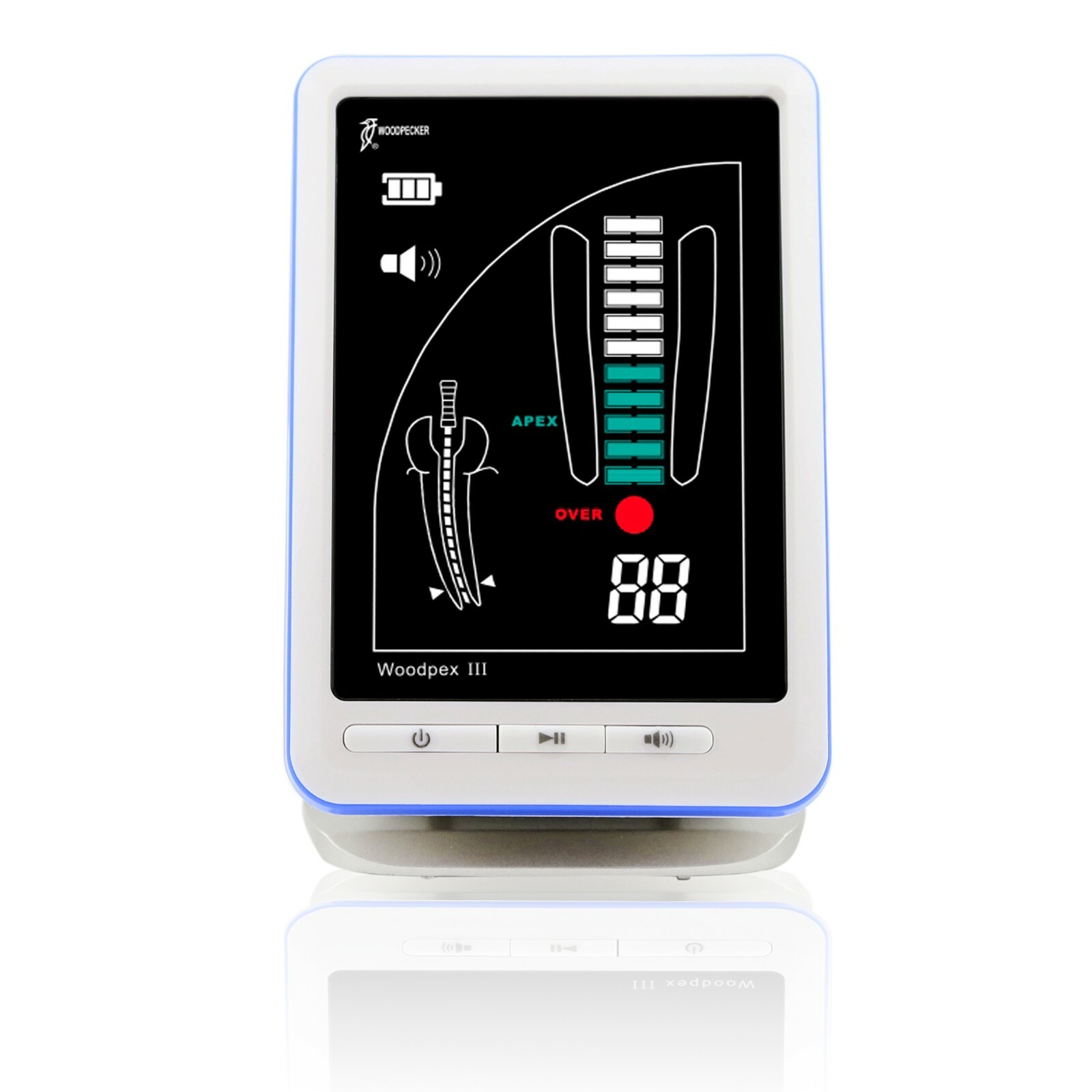 100% Woodpecker Woodpex III Dental Apex Locator 4.5″ LCD Endodontic Root Canal