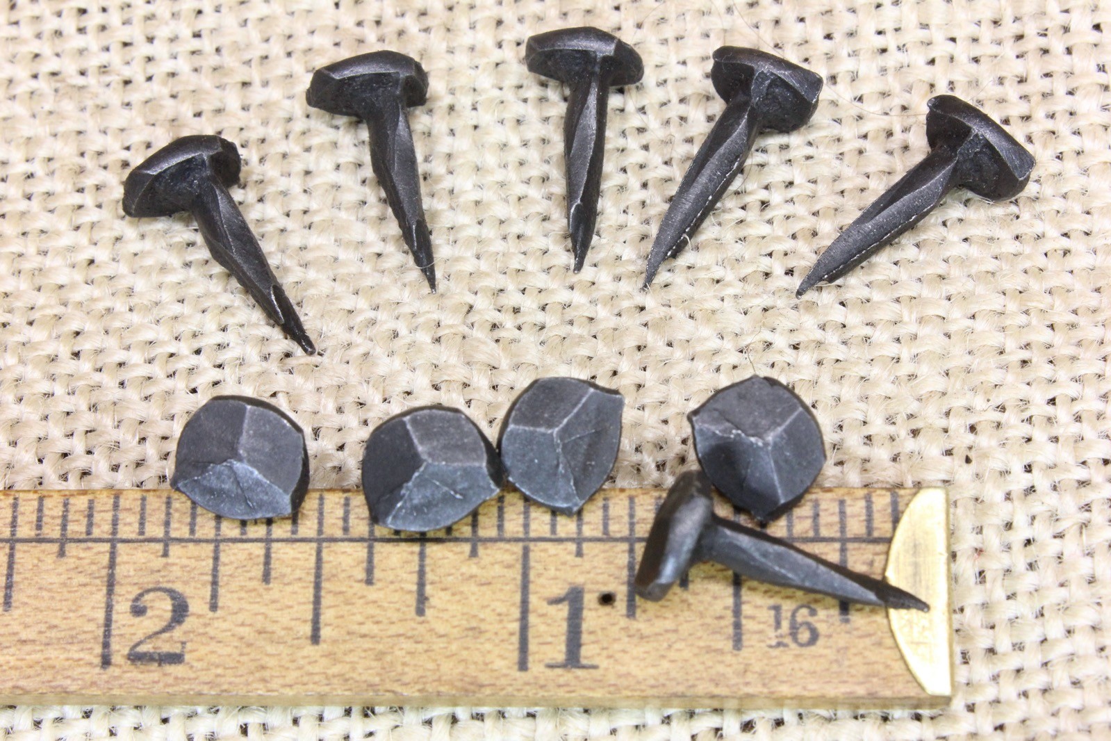 5/8″ Rosehead Nails Square Wrought Iron Tacks Vintage Rustic Decorative Look