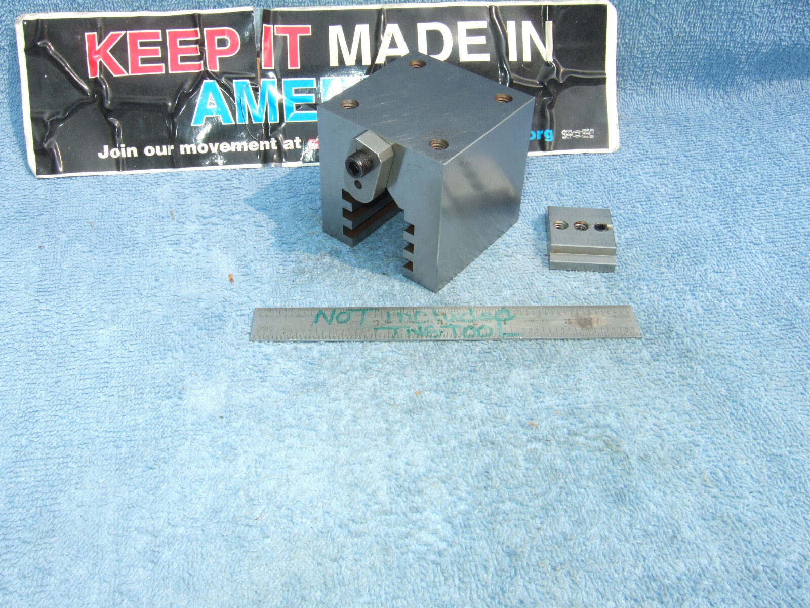 HERMANN SCHMIDT TYPE UCV W/CLAMP SQUARE GRIND V-BLOCK TOOLMAKER MACHINIST USED