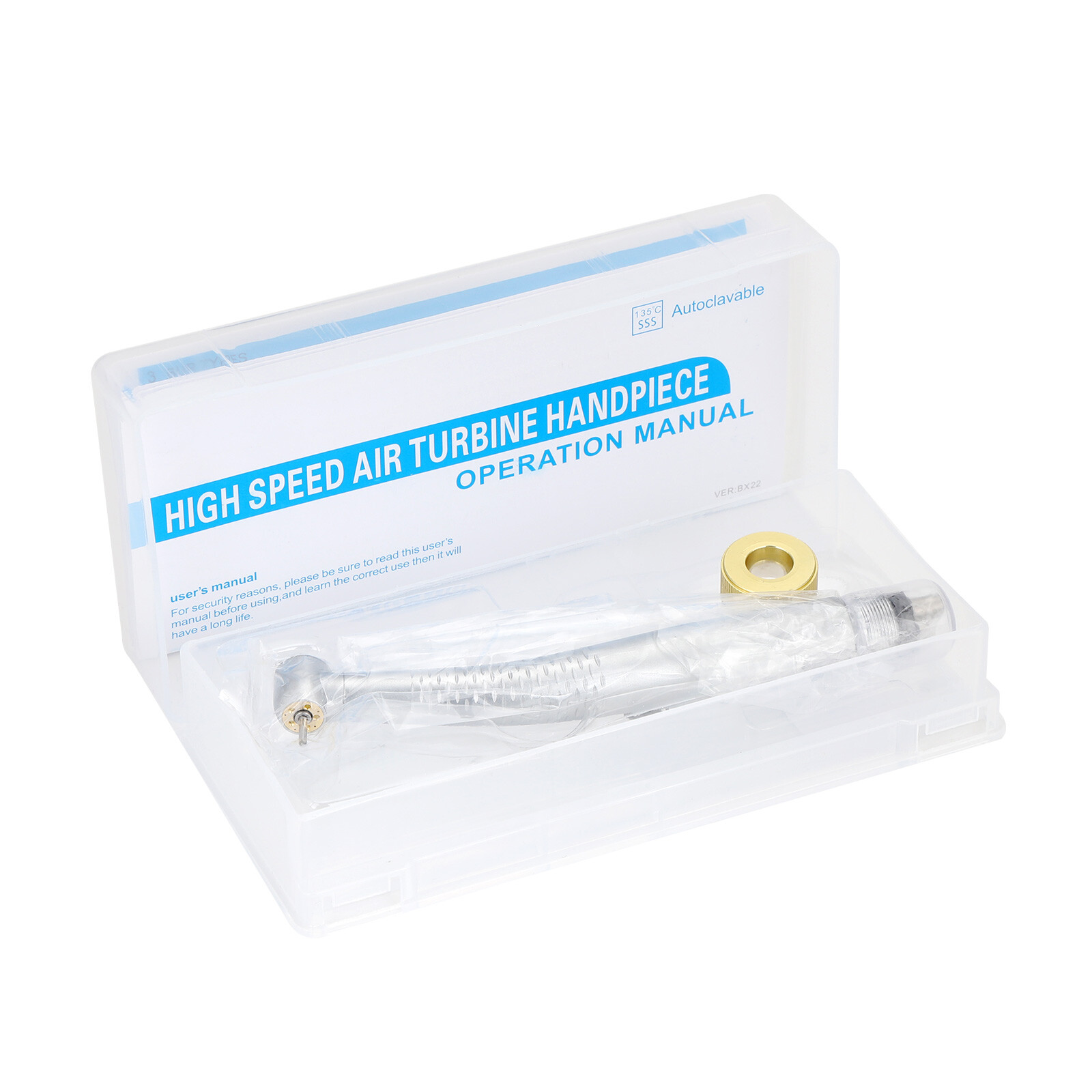 Dental 5 O-LED High Speed Handpiece Push Button with 5 Water Spray 4 Holes