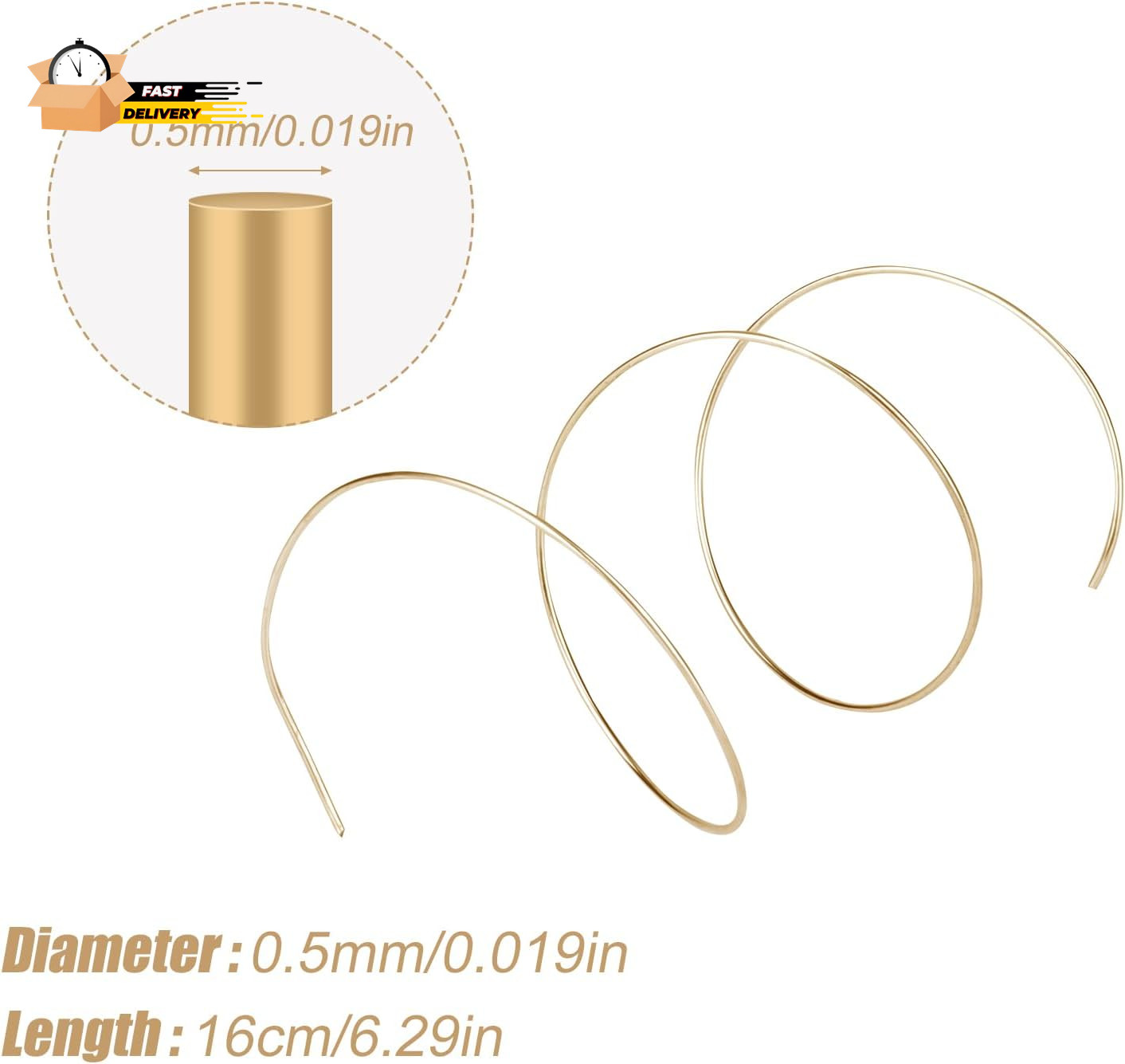 14K Gold Solder Wire for Jewelry Making, 6.3 Inch Long Easy Solder Gold Welding
