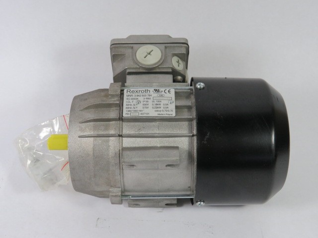 Rexroth 0.18/0.22kW 1380/1660RPM 500/575V 3Ph 0.5A 50/60Hz USED