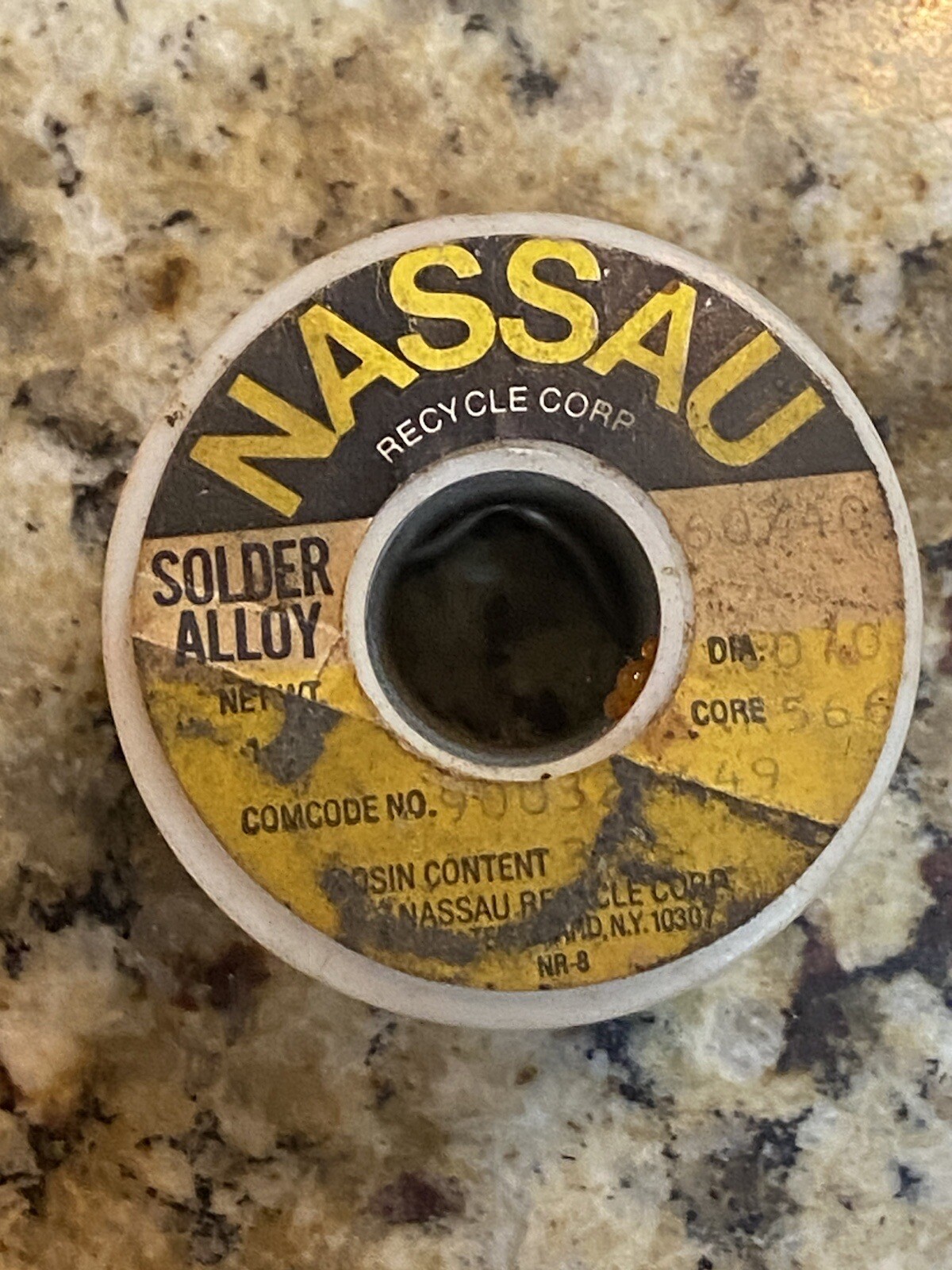 15.77 OZ Nassau 60/40 Solder Wire .070 3-6 Percent Core 566