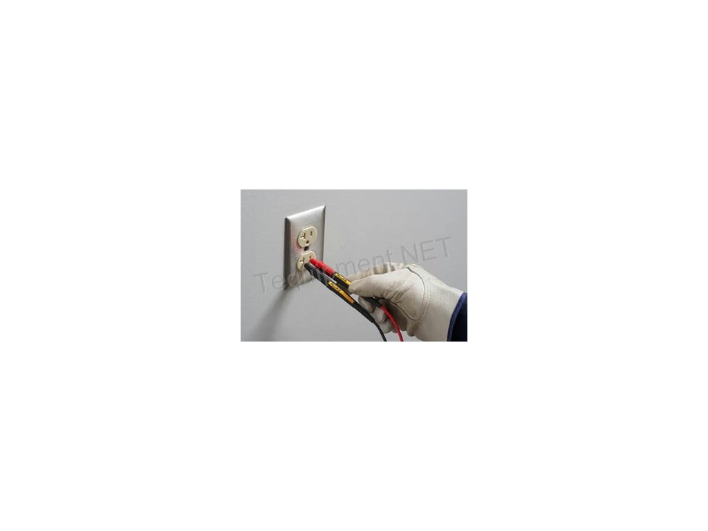 Fluke TL175E Twist Guard TM Test Leads, 2mm Dia Probe Tips with 4mm Adapters