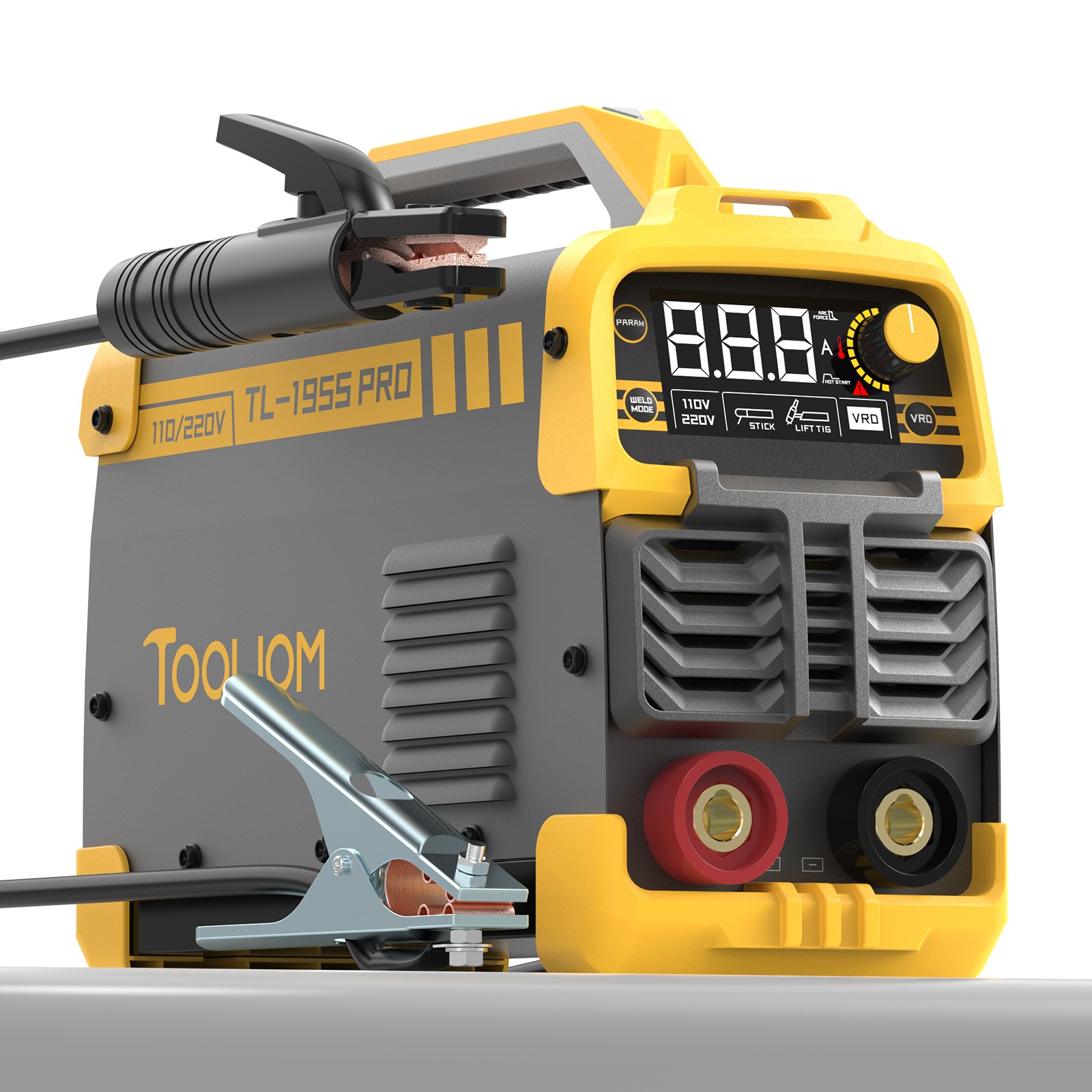 195A Stick Welder 110/220V Dual Voltage Digital Display IGBT Inverter MMA.