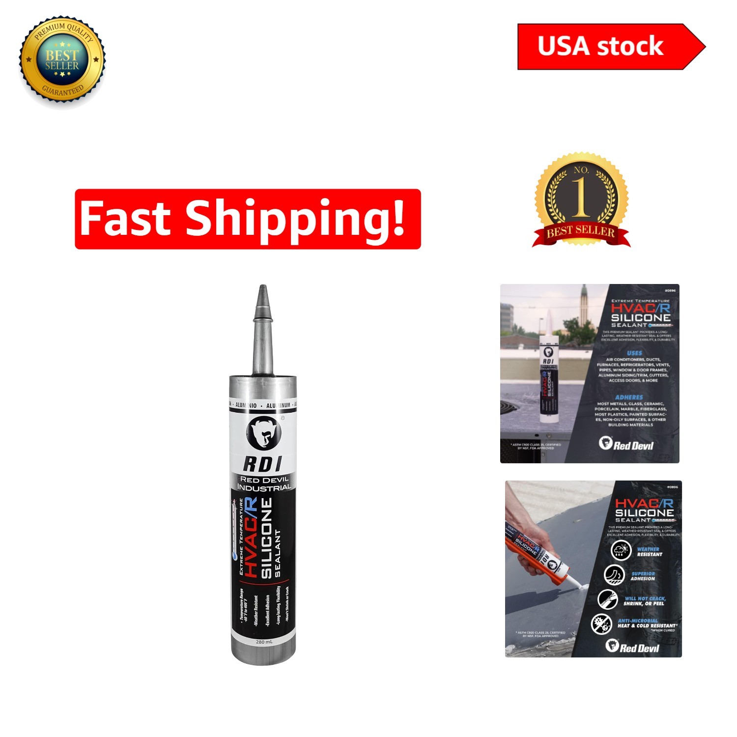 280 ml Extreme Temperature Sealant for HVAC/R – Superior Adhesion & Flexibility