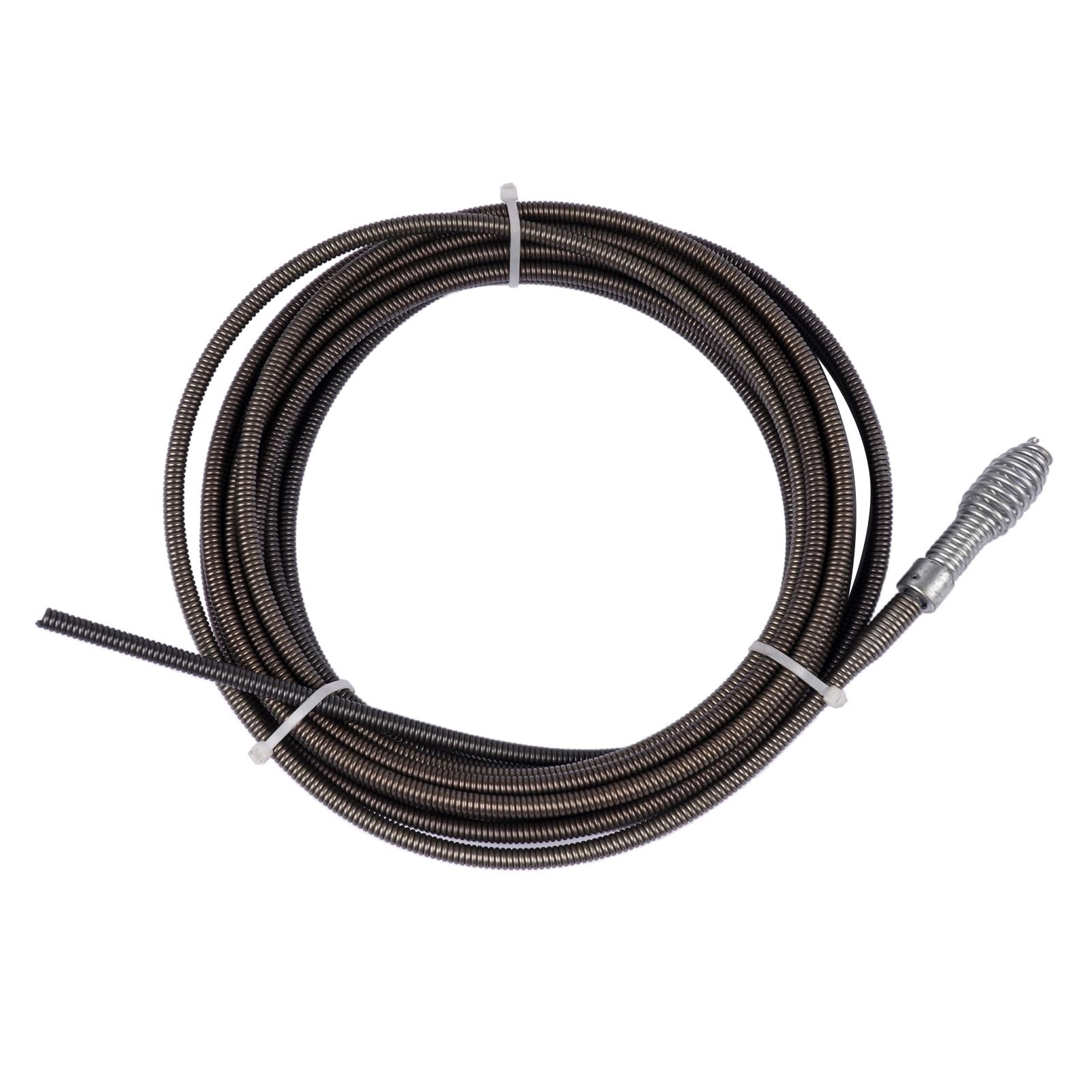 Drain Cleaning Cable with Drop Head Auger 5/16″ x 25 Ft (7.6 mm x 7.6 m), Com…