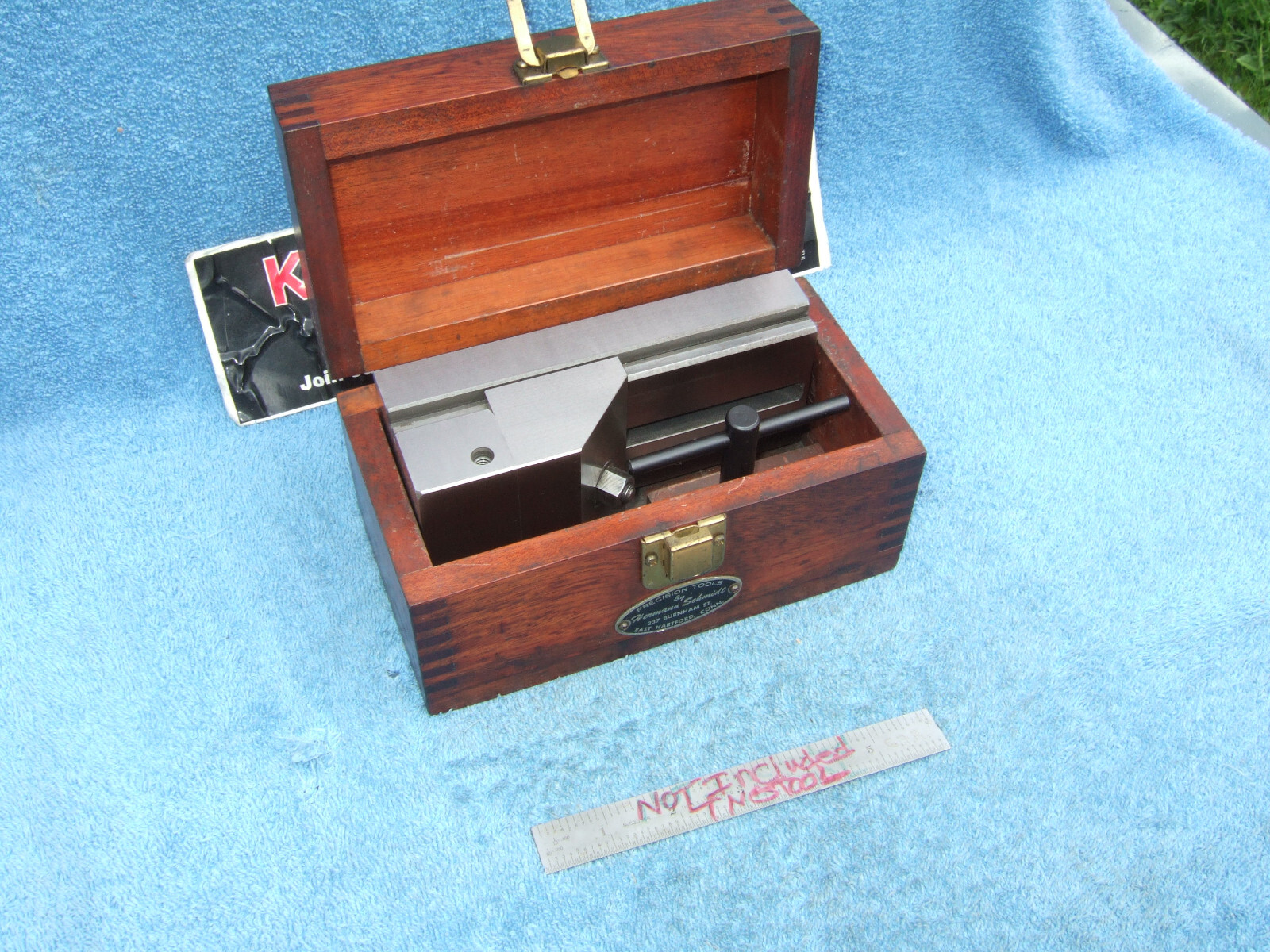 HERMANN SCHMIDT USED V0 4 WOH GRIND VISE CASE&WRENCH TOOLMAKER MACHINIST GRIND 9