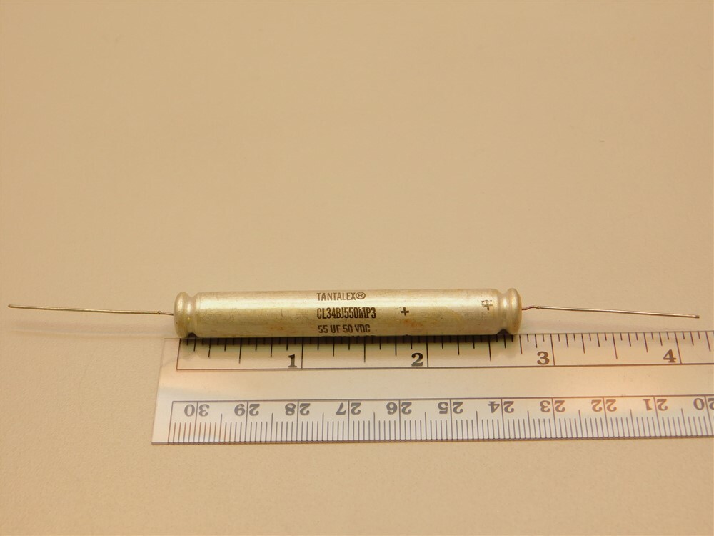 Mil-Spec Sprague CL34BJ550MP3 55uF 50VDC Plain Foil Tantalex Tantalum Capacitor