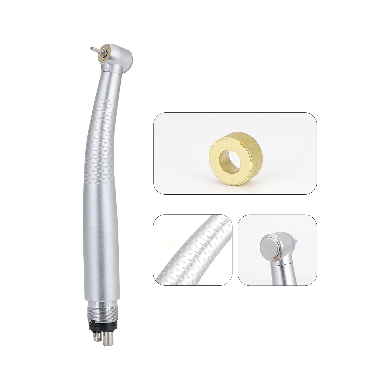 Dental 5 O-LED High Speed Handpiece Push Button with 5 Water Spray 4 Holes