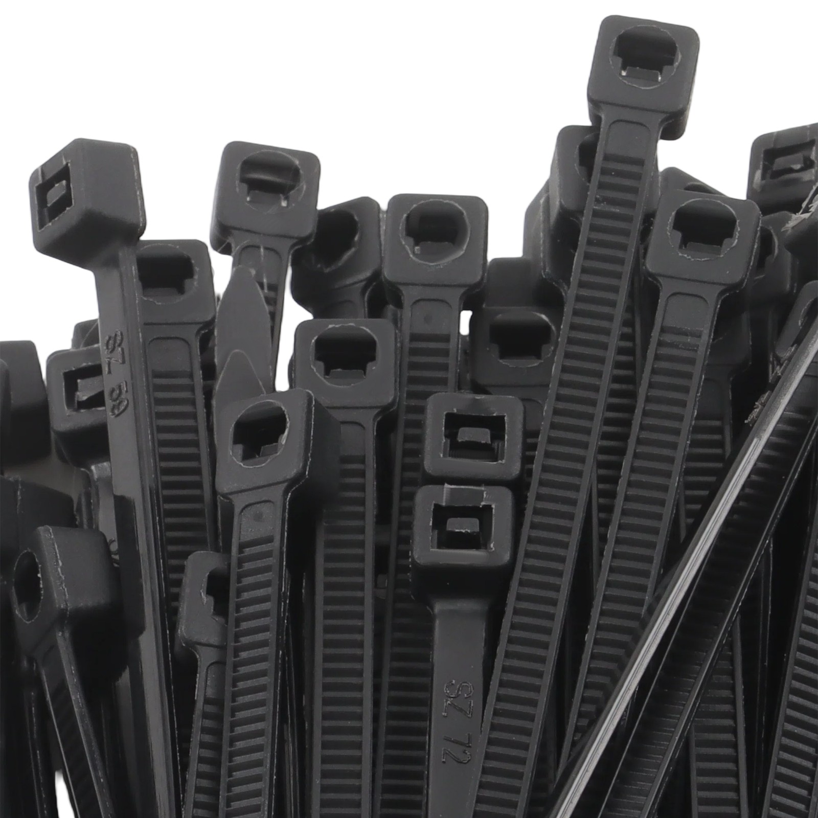 8″ Uv Black Cable Ties 1000pk 40lb Self-Locking Zip Ties 0.14″ Wide Plastic