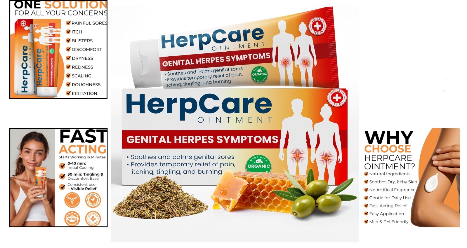 Genital Herpes Treatment | Fast Acting HerpCare Ointment | Homeopathic Medici…