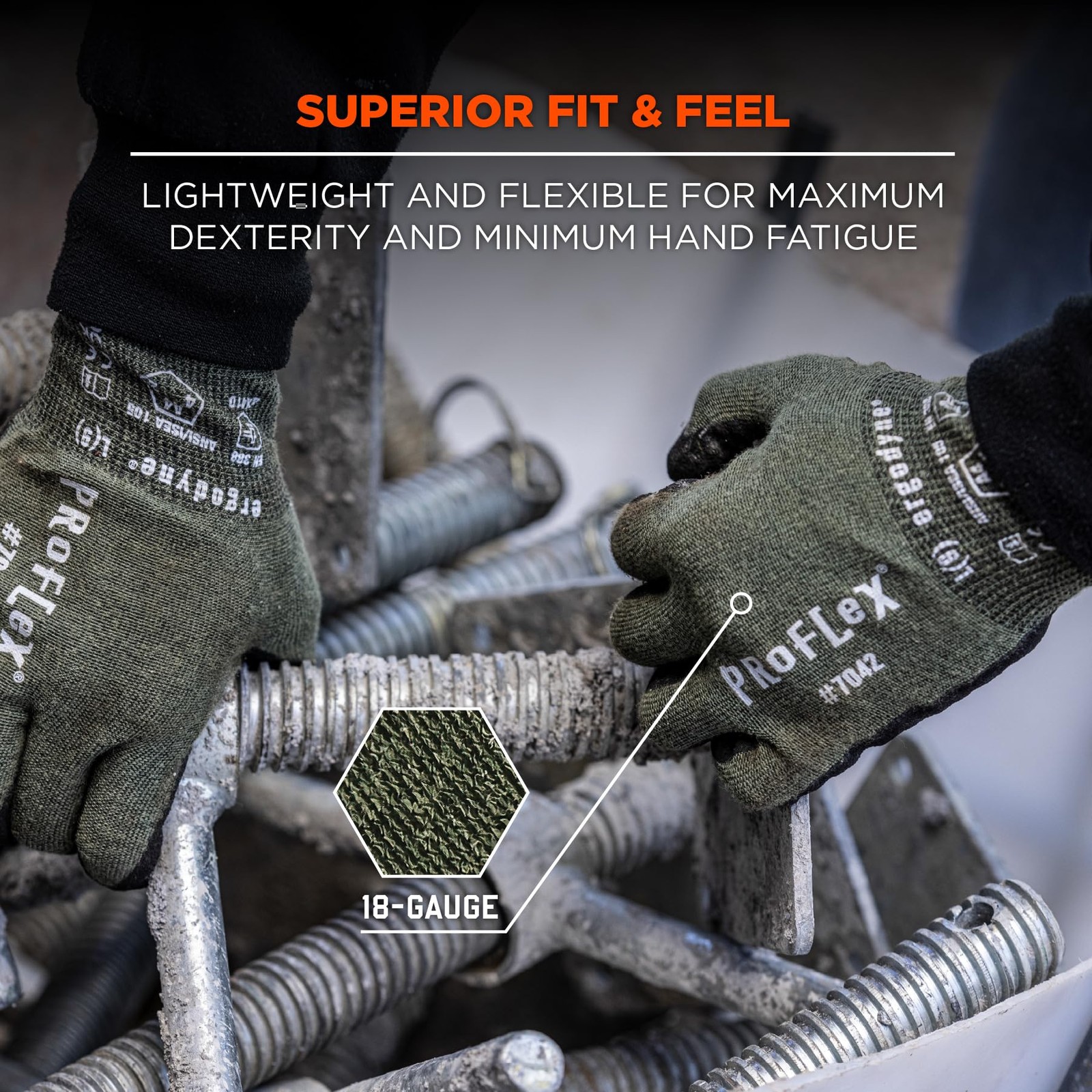 Heat Resistant Cut Resistant Gloves with Touchscreen Capability and Grip