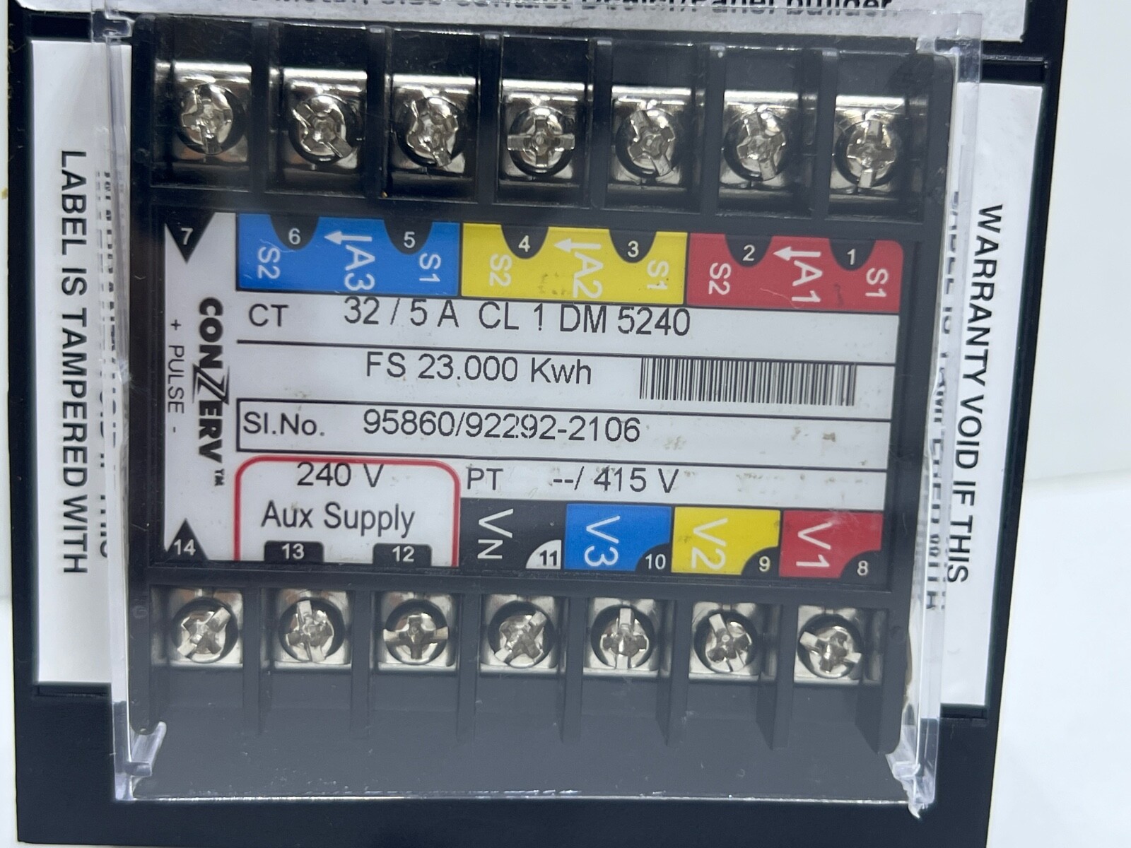 Conzerv DM5240 Power Meter 23.000 KWH