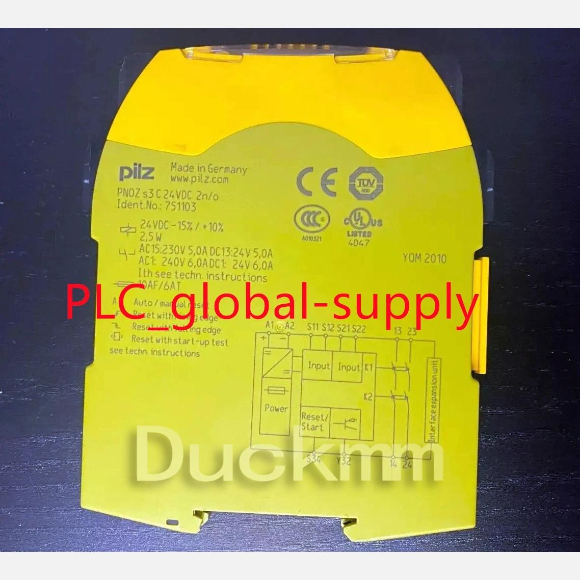 1pc Pilz PNOZ S4 751104 750104 750134 751102 751105 750105/135 S4 Safety Relay